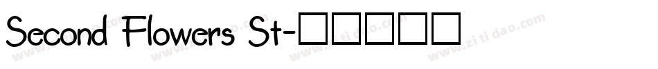 Second Flowers St字体转换